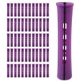 thumbnail image 1 of DUALFERV 60pcs Perm Rods for Women's Natural Hair, Purple, 0.75inch - Hair Roller Curler Perm Rods for Long Medium Small Hair - Plastic Cold Wave Rods, Hairdressing Styling Tool, 1 of 6