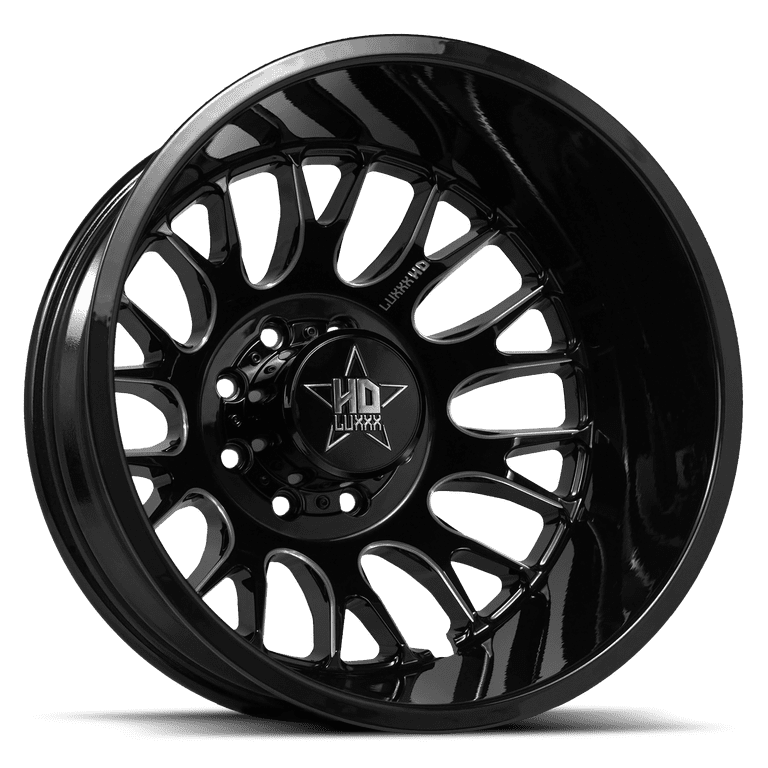 DUALLY HD34 20X8.25 Gloss Black Milled Wheel - Walmart.com