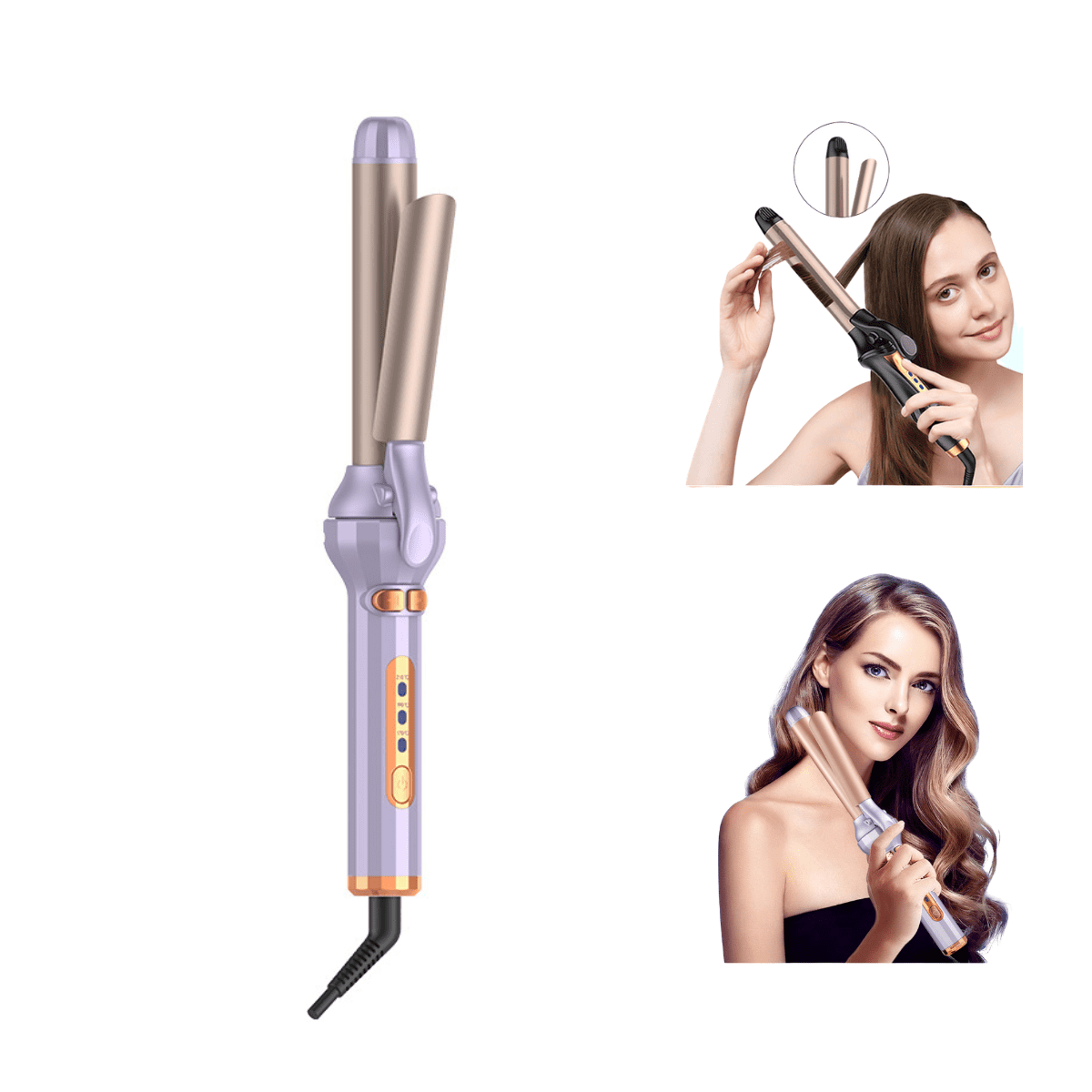 DUANJY 1.18'' Automatic Curling Iron, Professional Auto Rotating Hair ...