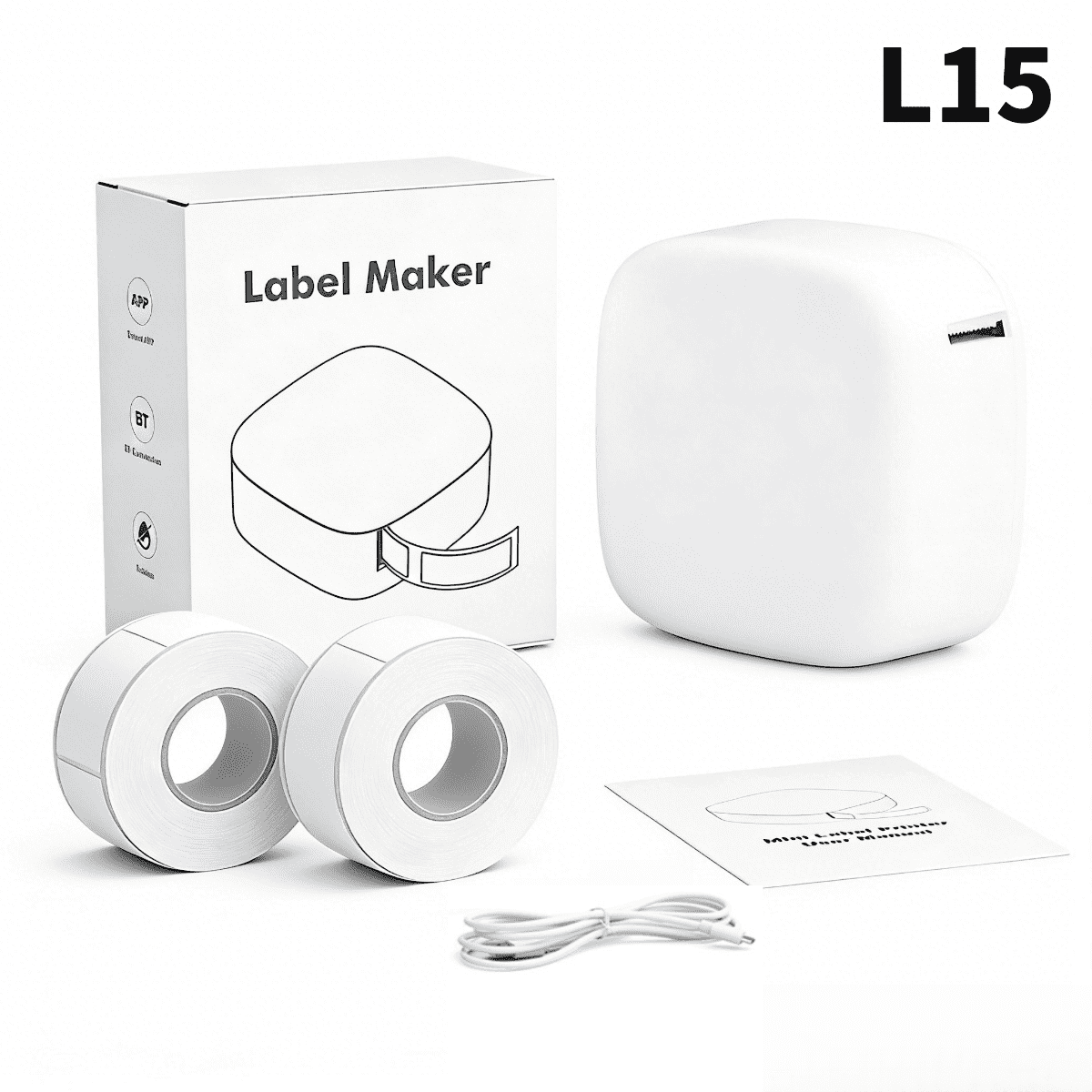 Klein Label Maker DUANJY Label Maker Machine with Tape, Wireless Small Label Makers,with ...