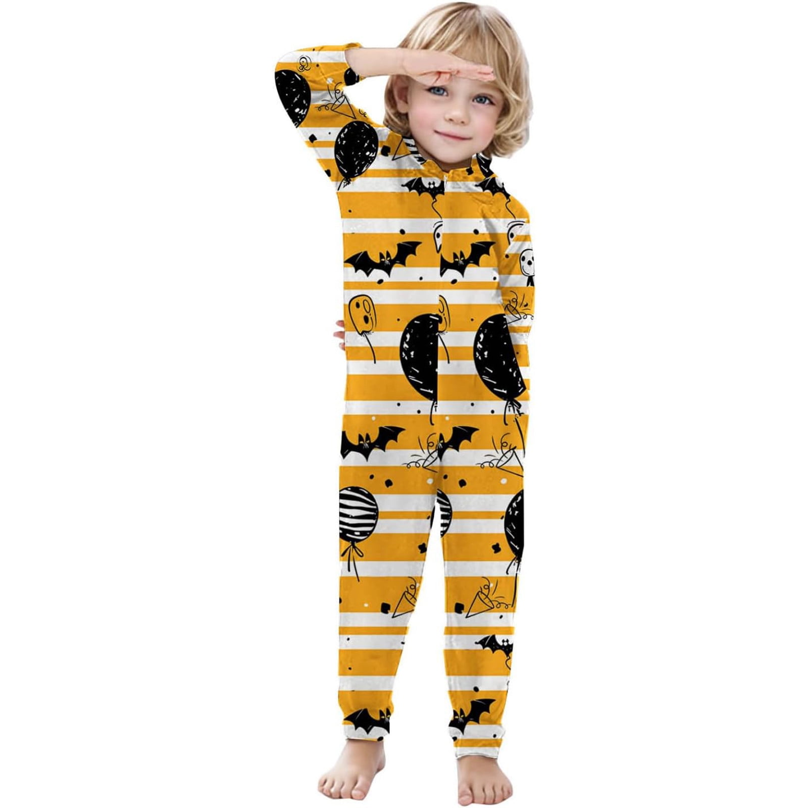2024 Cartoon Bat Print Family 4 Piece Set (for Children)