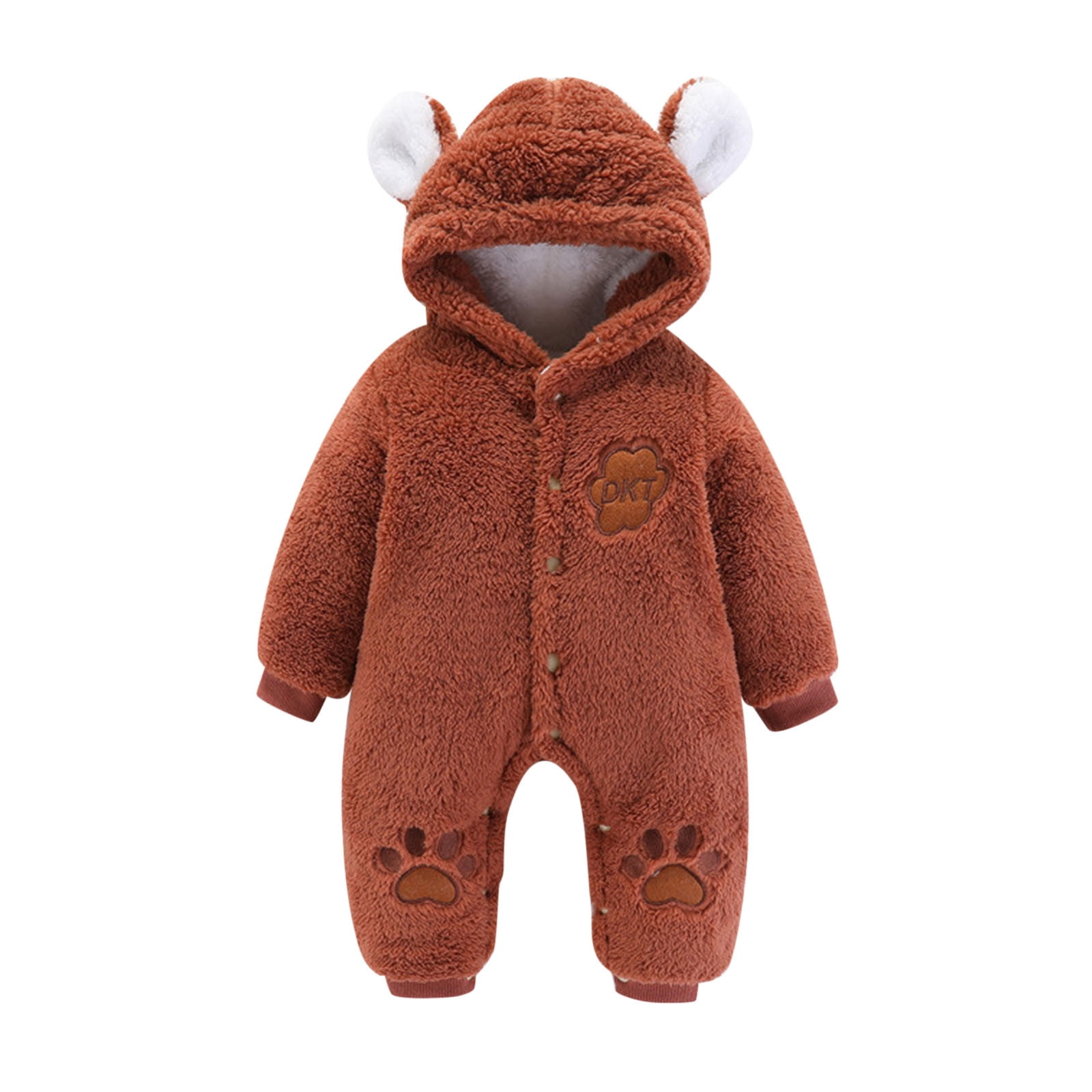Baby Boys Girls Long Sleeve Cute Cartoon Patchwork Bear Ears