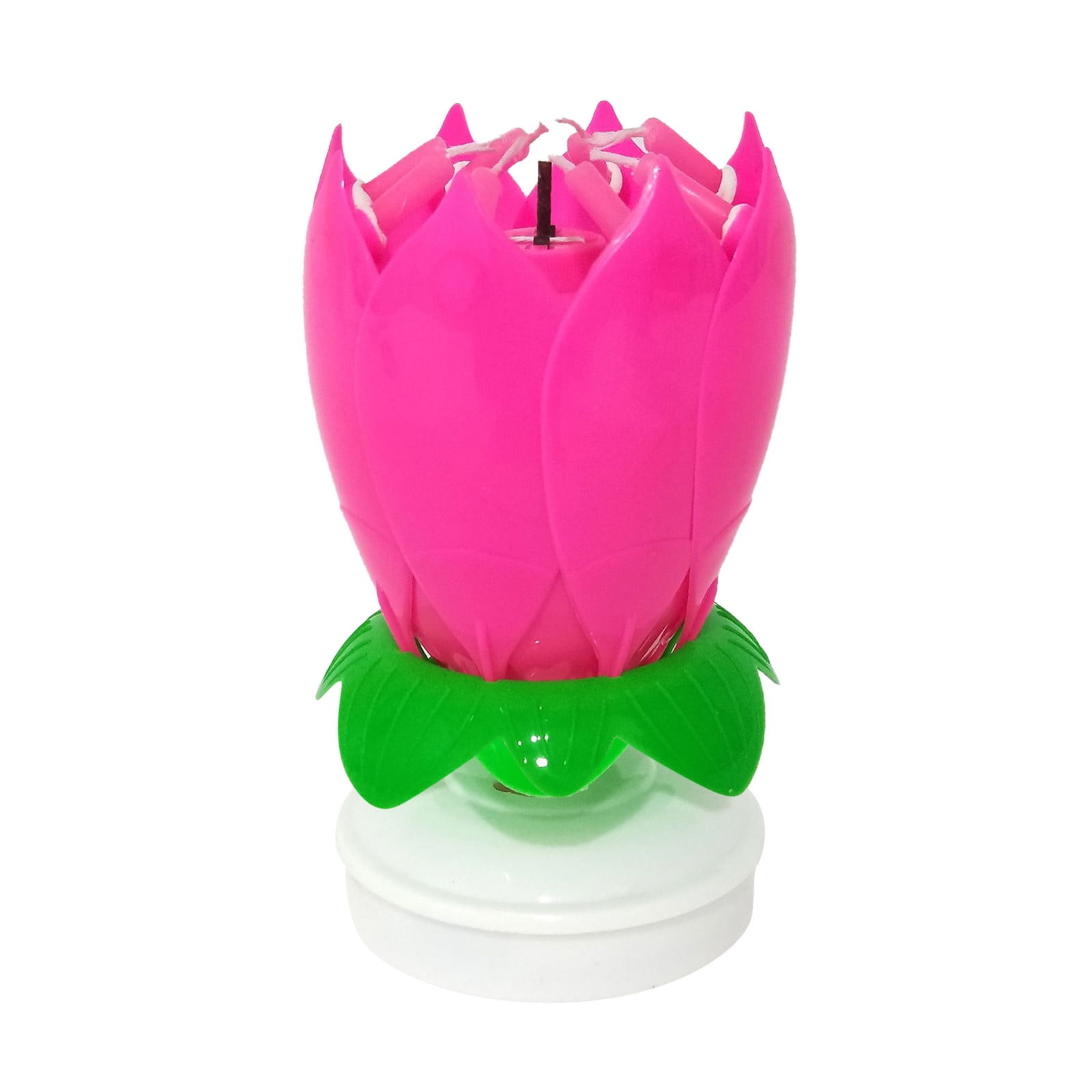 Culture Candle Solid Paraffin Colored Flower Shape Flat Bottom