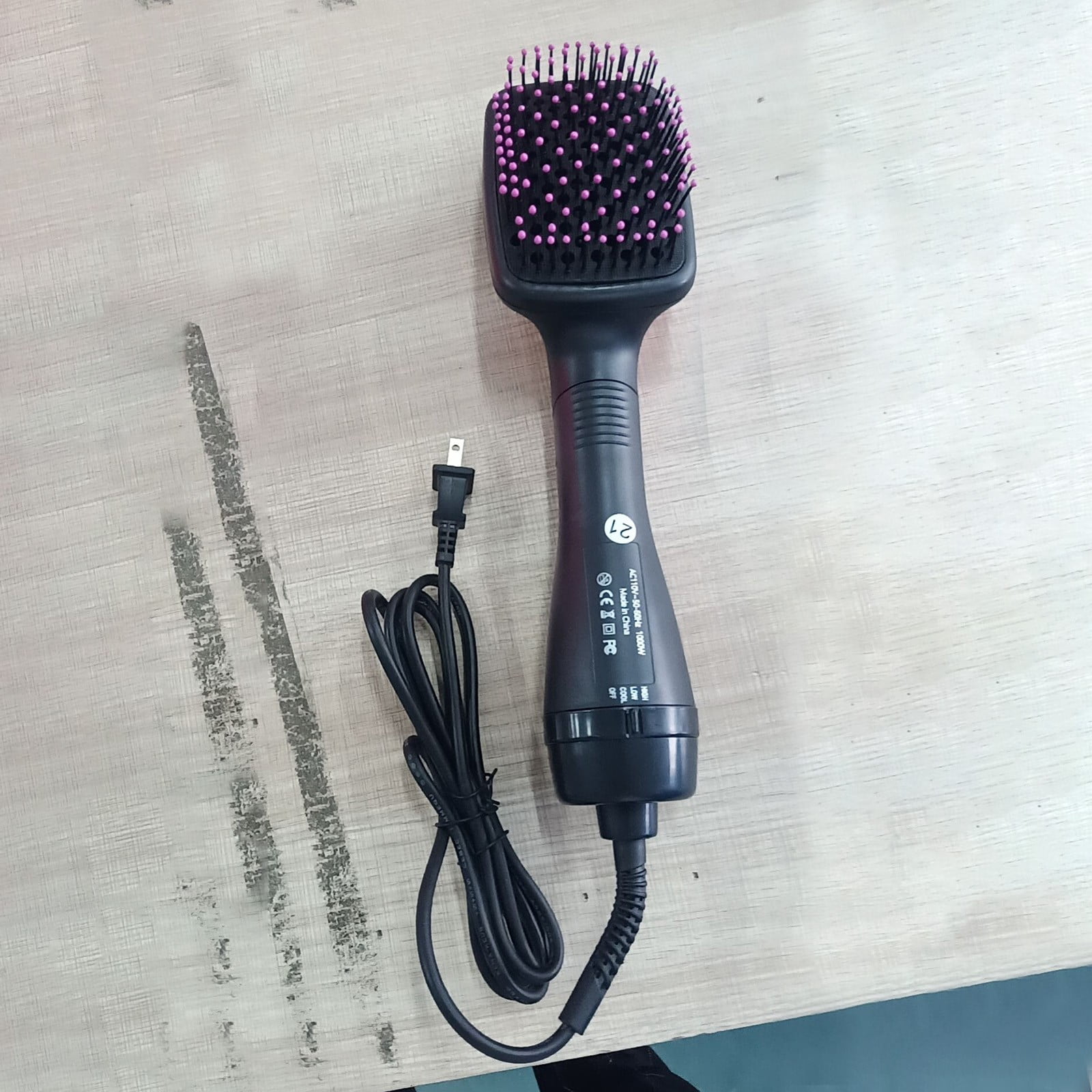 Hair Dryer Brush Blow Dryer Hair Styler Hot Air Comb Negative