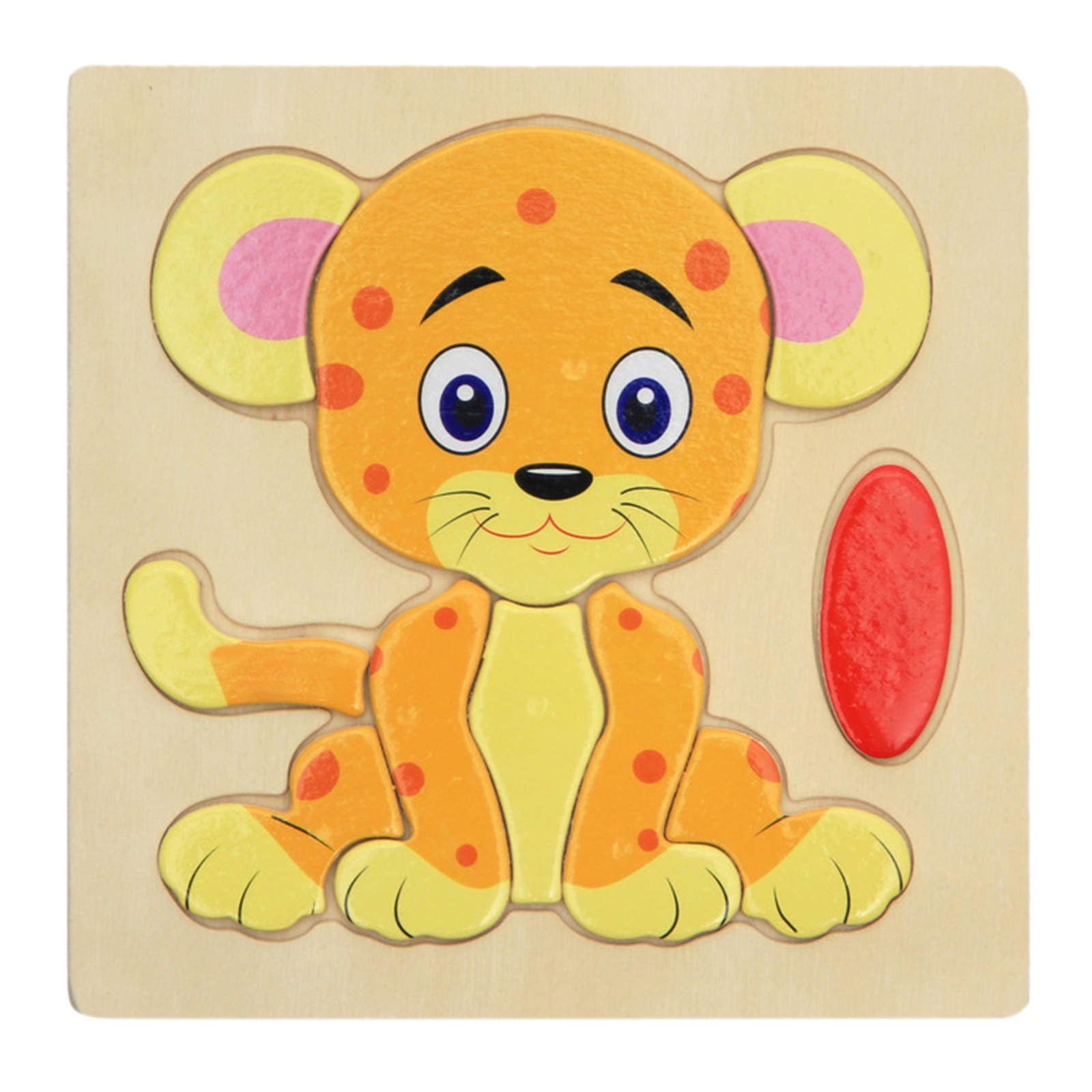 Wooden Animal Puzzles for 1 2 3 Years Old Boys and Girls