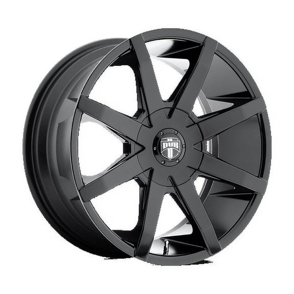 DUB 1PC Aluminum Rim S110 PUSH 22X9.5in Gloss Black Finish, S110229552+32