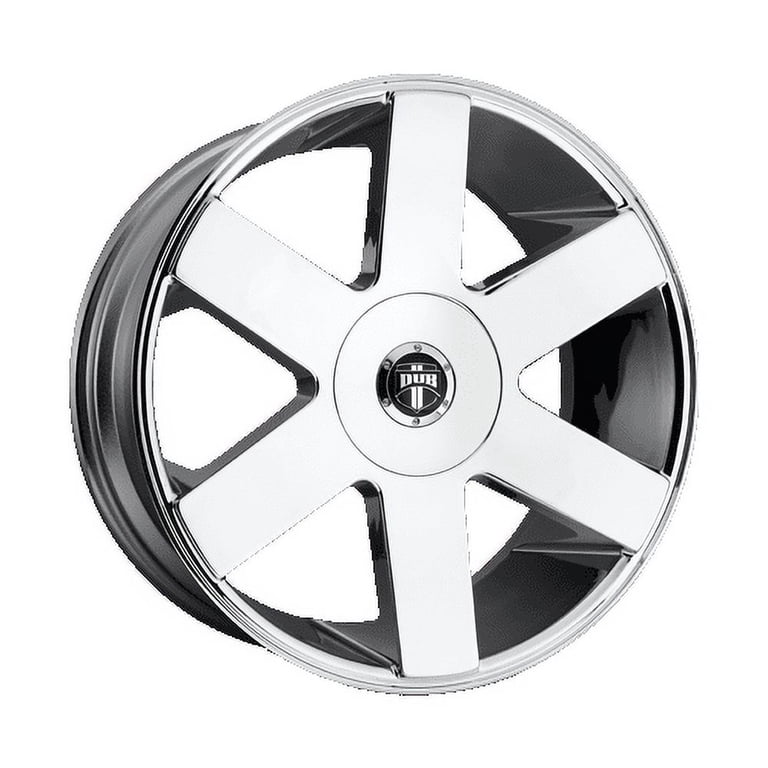 DUB 1PC Aluminum Rim S115 BALLER 24X10in Chrome Plated Finish 