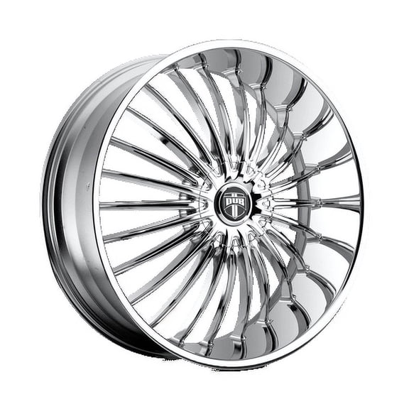 DUB 1PC Aluminum Rim S140 SUAVE 26X9.5in Chrome Plated Finish, S140269597+30
