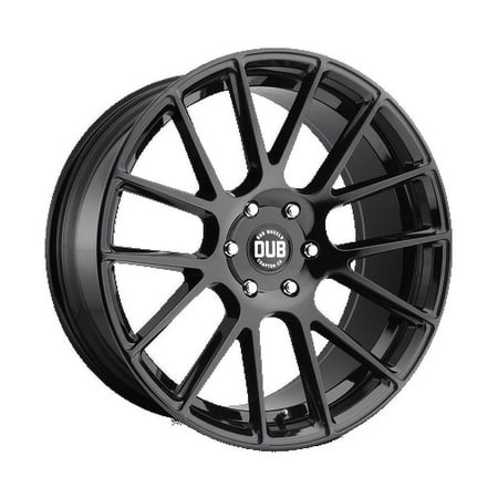 DUB 1PC Aluminum Rim S205 LUXE 22X9.5in Gloss Black Finish, S205229577+20