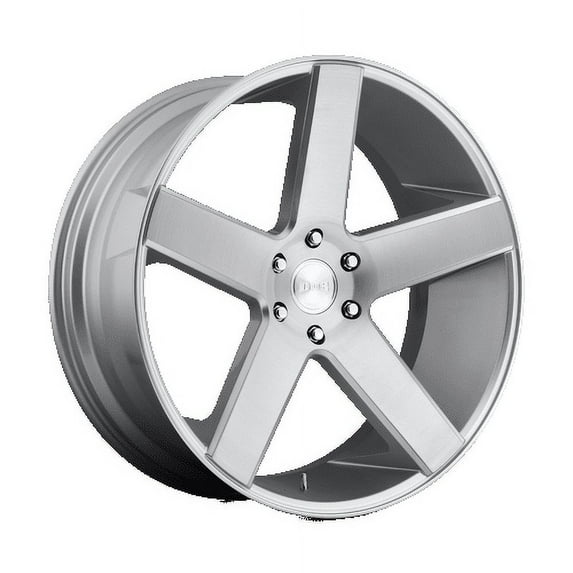 DUB 1PC Aluminum Rim S218 BALLER 22X9.5in Gloss Silver Brushed Finish, S218229589+31