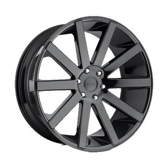 DUB 1PC Aluminum Rim S219 SHOT CALLA 26X10in Gloss Black Finish, S219260084+20