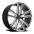 thumbnail image 1 of DUB 1PC Aluminum Rim S255 FLEX 26X10in Gloss Black Milled Finish, S255260073+10, 1 of 3