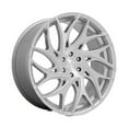 thumbnail image 1 of DUB 1PC Aluminum Rim S261 G.O.A.T. 24X10in Silver Brushed Face Finish, S261240089+30, 1 of 3