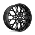 thumbnail image 1 of DUB 1PC Aluminum Rim S263 OG 26X10in Gloss Black Milled Finish, S263260089+30, 1 of 3
