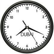 DUBAI TIME Wall Clock world time zone clock office business