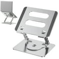 thumbnail image 1 of BKSDUEH Laptop Stand, 10-17" Laptop Stand for Desk, Ergonomic Aluminum Laptop Holder, 360° Rotating Adjustable Laptop Riser with Heat-Vent for Apple Mac / iPad / HP / DELL, 1 of 8