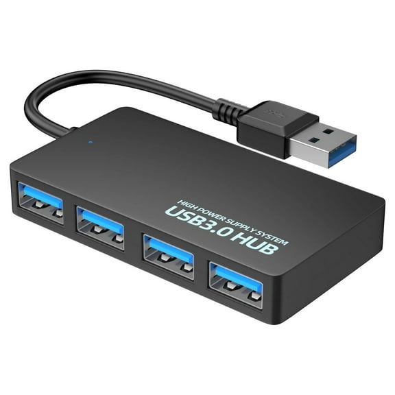 BKSDUEH USB Hub Ultra, Ultra Slim USB 3.0 4 Port Multi Data Hub Expansion Splitter High Speed 5 Gbps USB Hub Adapter for MacBook PS3 Xbox Laptop Desktop