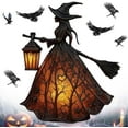 thumbnail image 1 of DUBF Halloween Witch Lamp, Gothic Stained Glass LED Witch Hat Night Light, Spooky Handmade Table Lamp for Home Decor, Haunted House Centerpiece, Halloween Party Indoor Outdoor Decor, 1 of 8