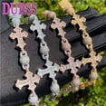 thumbnail image 1 of DUBSS Iced Out Ball Infinity Cross Bracelet for Men Real Gold Plated Bling Cubic Zirconia Hip Hop Jewelry, 1 of 5