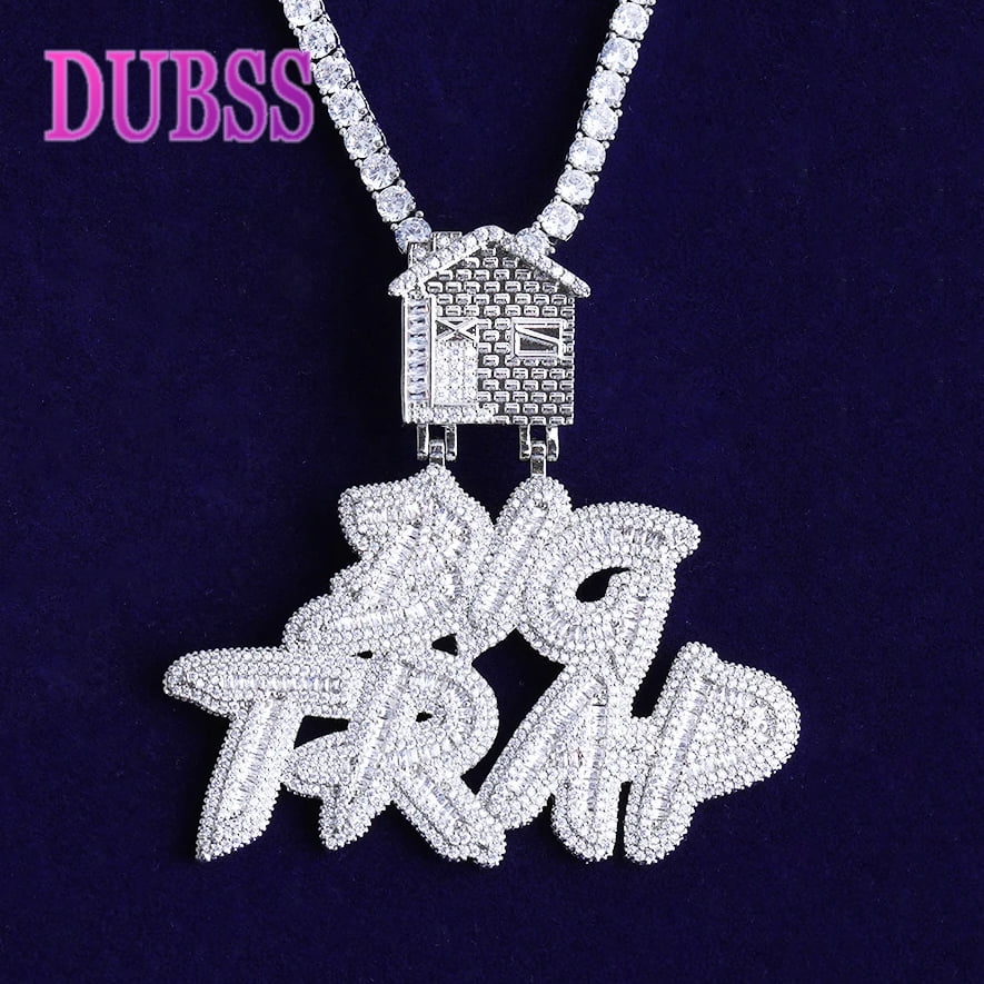Iced out trap house chain Large TRAP HOUSE Drip Pendant & 20 main image 4