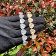 thumbnail image 1 of DUBSS Iced Out Heart Bracelets for Women Baguette Prong Setting Bangles Hip Hop Jewelry, 1 of 6