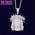 thumbnail image 1 of DUBSS Iced Out Ratten Jesus Necklace Pendant for Men Prong Setting Cubic Zirocnia Hip Hop Jewelry, 1 of 2