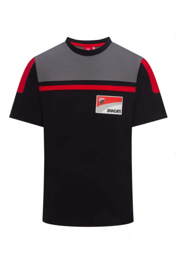 DUCATI CORSE TEAM - BLACK  GRAY - T-SHIRT