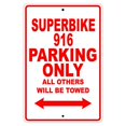 thumbnail image 1 of DUCATI SUPERBIKE 916 Parking Only All Others Will Be Towed Motorcycle Bike Novelty Garage Aluminum Sign 18"x24" Plate, 1 of 1