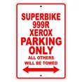 thumbnail image 1 of DUCATI SUPERBIKE 999R XEROX Parking Only All Others Will Be Towed Motorcycle Bike Novelty Garage Aluminum Sign 18"x24" Plate, 1 of 1