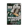 thumbnail image 1 of DUCK HUNTER Aluminum Sign parking hunting gun camo camouflage call decoy bird | Indoor/Outdoor | 24" Tall, 1 of 4