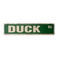 thumbnail image 1 of DUCK Vintage Aluminum Street Sign quack bird pond feathers hunter rustic metal tin | Indoor/Outdoor |  30" Wide, 1 of 4