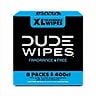 DUDE WIPES XL Flushable Wipes, Fragrance Free, 8 ct., 400 wipes