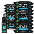 DUDE Wipes Flushable Wipes with DUDE Bombs Toilet Spray 18 Pack