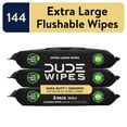 DUDE Wipes Flushable Wipes, XL Wet Wipes for at Home Use, Shea BUTTer
