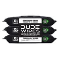thumbnail image 1 of DUDE Wipes Odor Destroyer Flushable Wipes - Extra-Large Adult Wet Wipes - 3 Pack (144 Count) - Deodorizing, Lightly Scented, Controls Odor for up to 24 Hours - Septic and Sewer Safe, 1 of 17