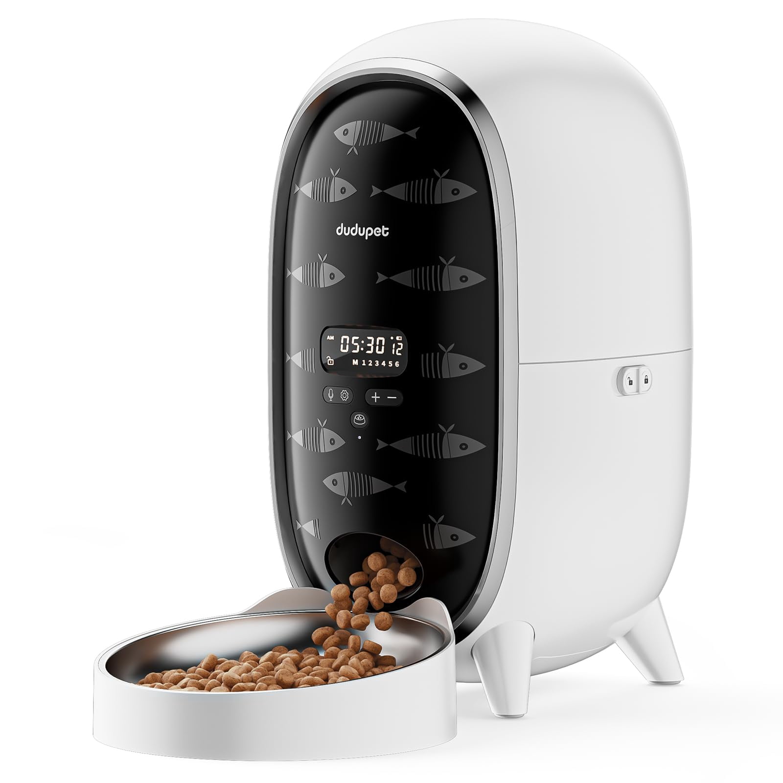 DUDUPET Automatic Cat Feeders, TMA2 3L Timed Cat Dry Food Dispenser