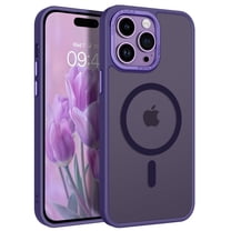 DUEDUE iPhone 14 Pro Max Case 6.7", Compatible with MagSafe, Magnetic Slim Matte Shockproof Case For iPhone 14 Pro Max, Purple