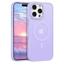 DUEDUE iPhone 16 Pro Case 6.3", Compatible with Mag-Safe, Magnetic Slim Matte Shockproof Case for iPhone 16 Pro, Purple