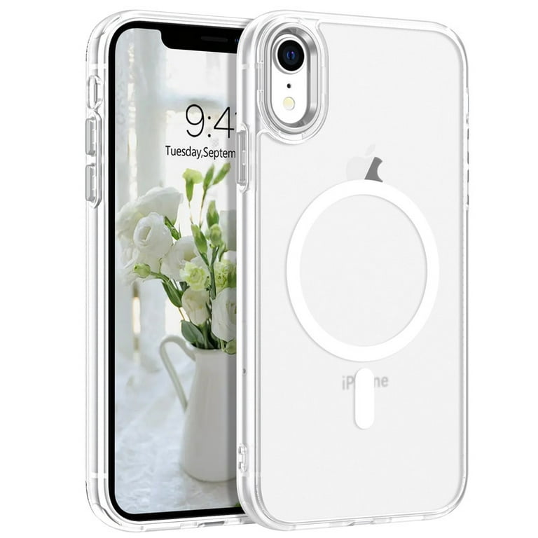 DUEDUE Magnetic iPhone XR Case Anti-Yellow Case