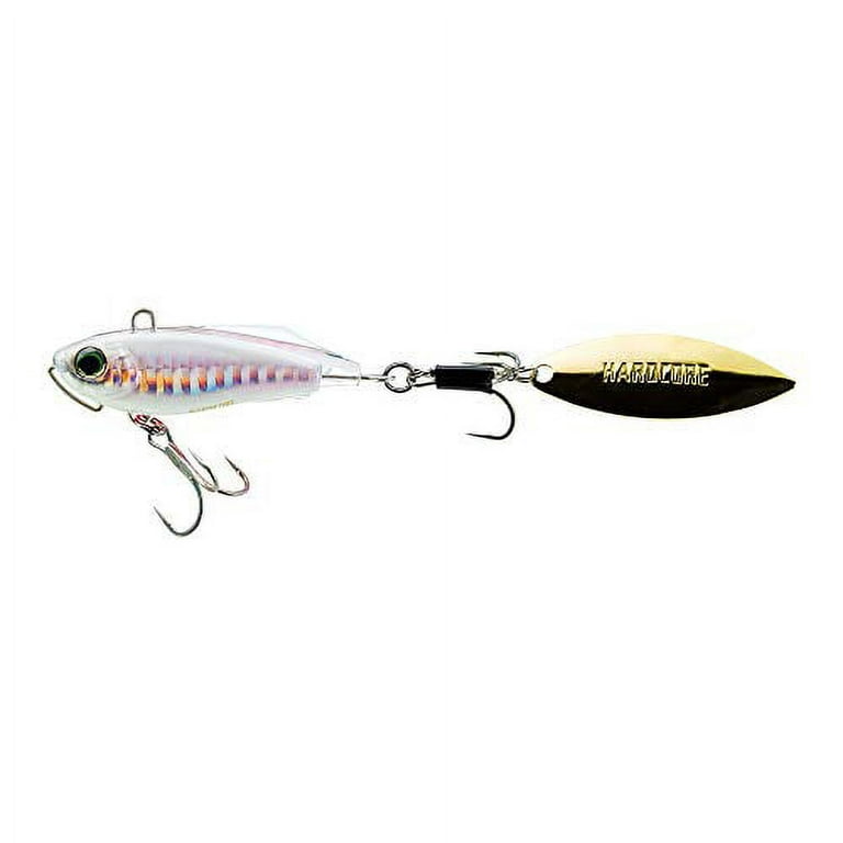 DUEL Lure Spin Tail Hardcore Solid Spin Seabass Flounder [Fishing Gear  Fishing Gear Sea Fishing Freshwater Seabass] 55mm 32g F1184-HLKI-Shirogisu  Glowberry 