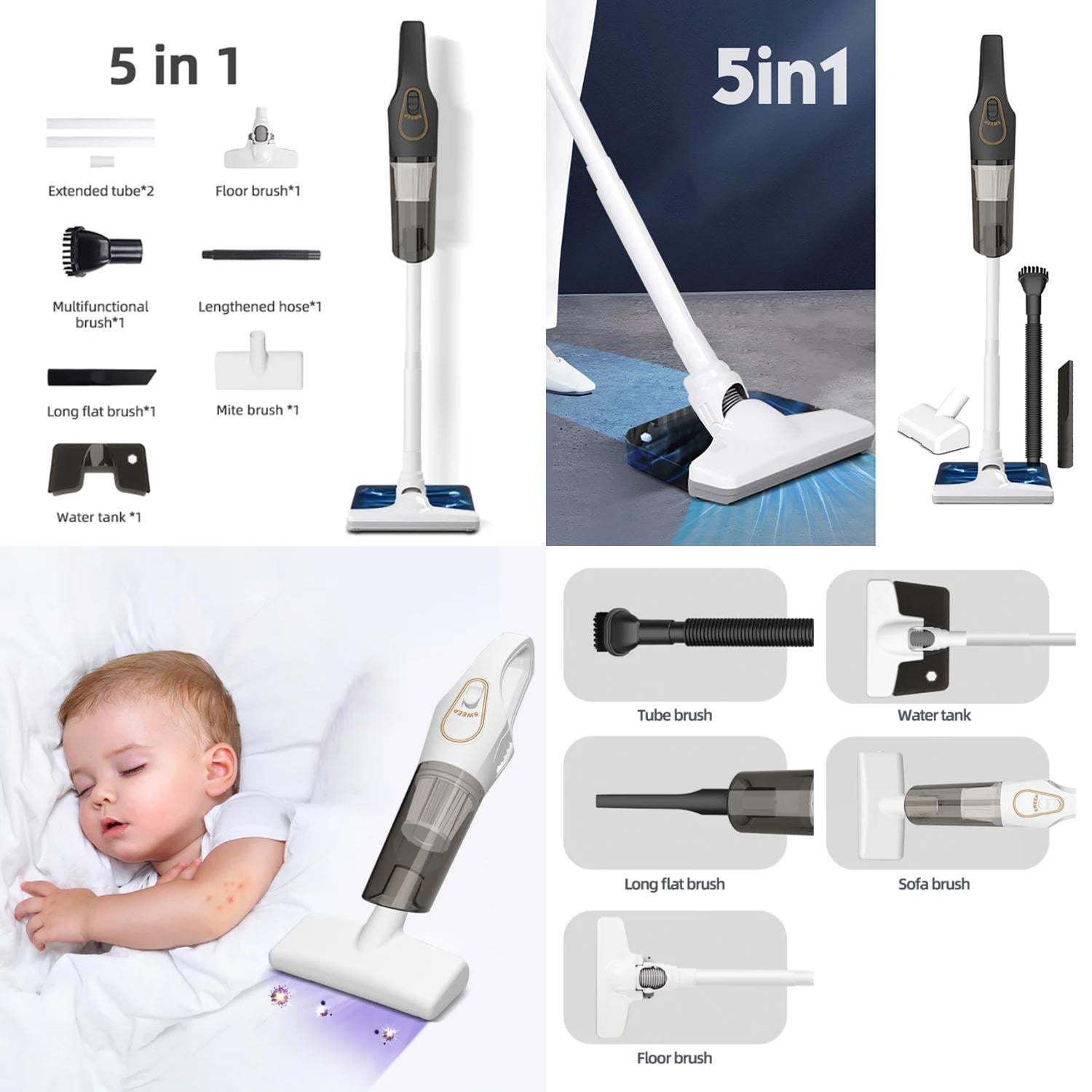 DUFDERIA Portable Powerful S9D2 5in1 Car Handheld Wireless Vacuum