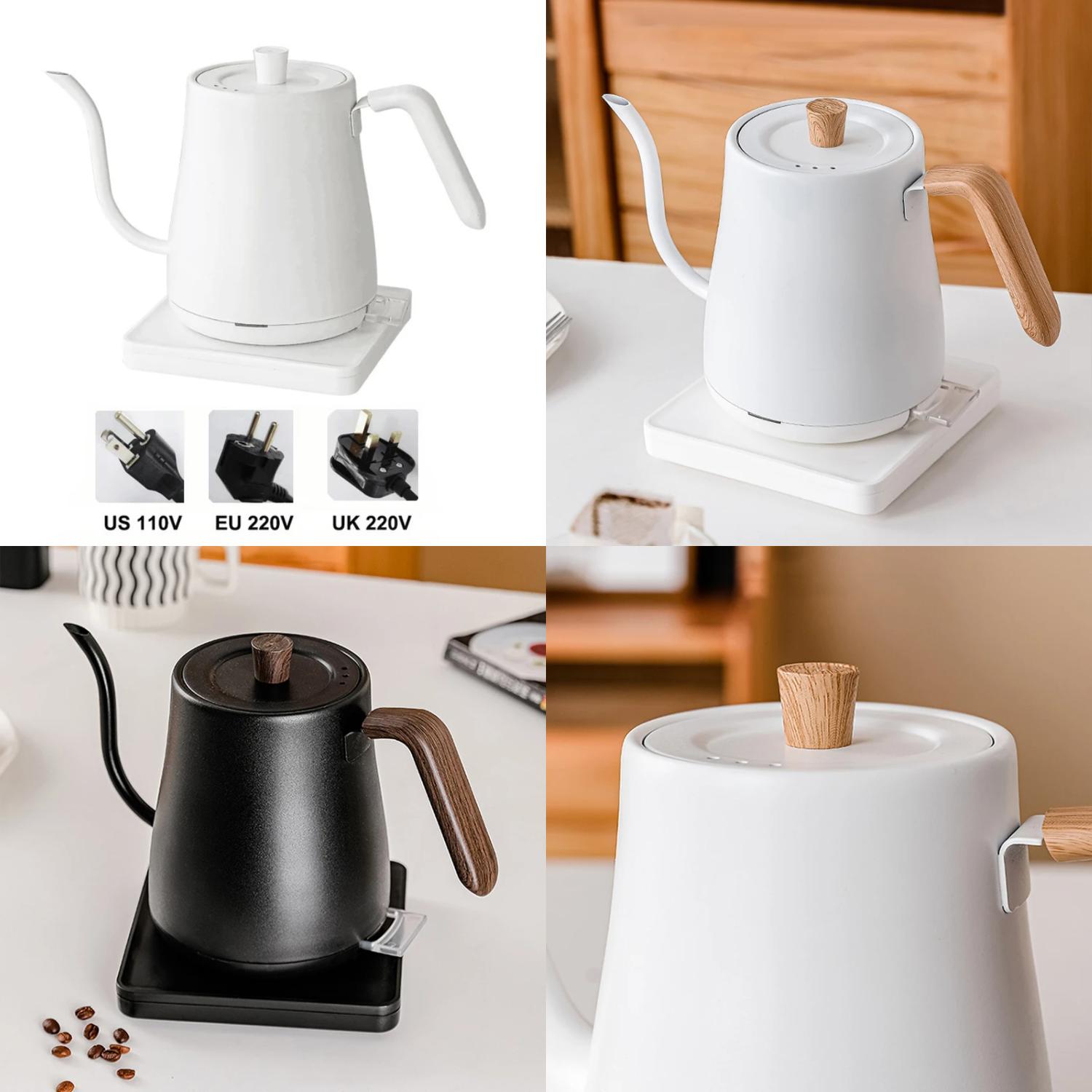 DUFDERIA Slim Portable 0.8L Electric Gooseneck Kettle Water Heater