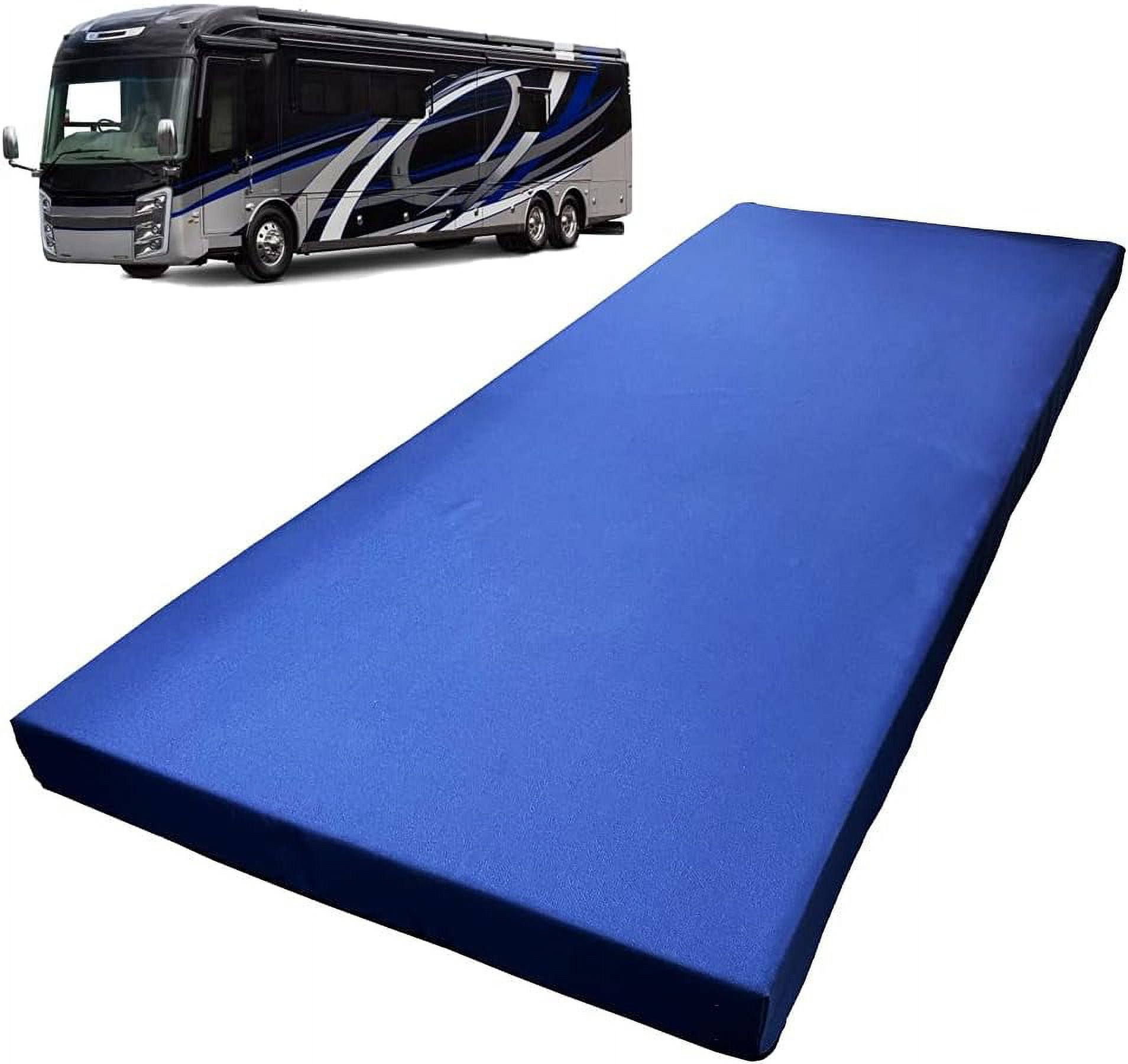 DUFEI 8” x 30” x 75” Water Resistant Gel Memory Foam RV Bunk Mattress ...