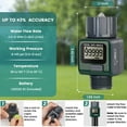 DUJRUIS Digital Water Flow Meter Gauge Outdoor Garden Hose Watering