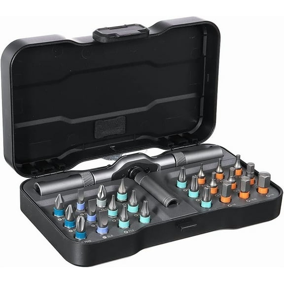 DUKA RS1 24 in 1 Multi-purpose Ratchet Wrench Screwdriver S2 Magnetic Bits Tools Set DIY Household Repair Tool