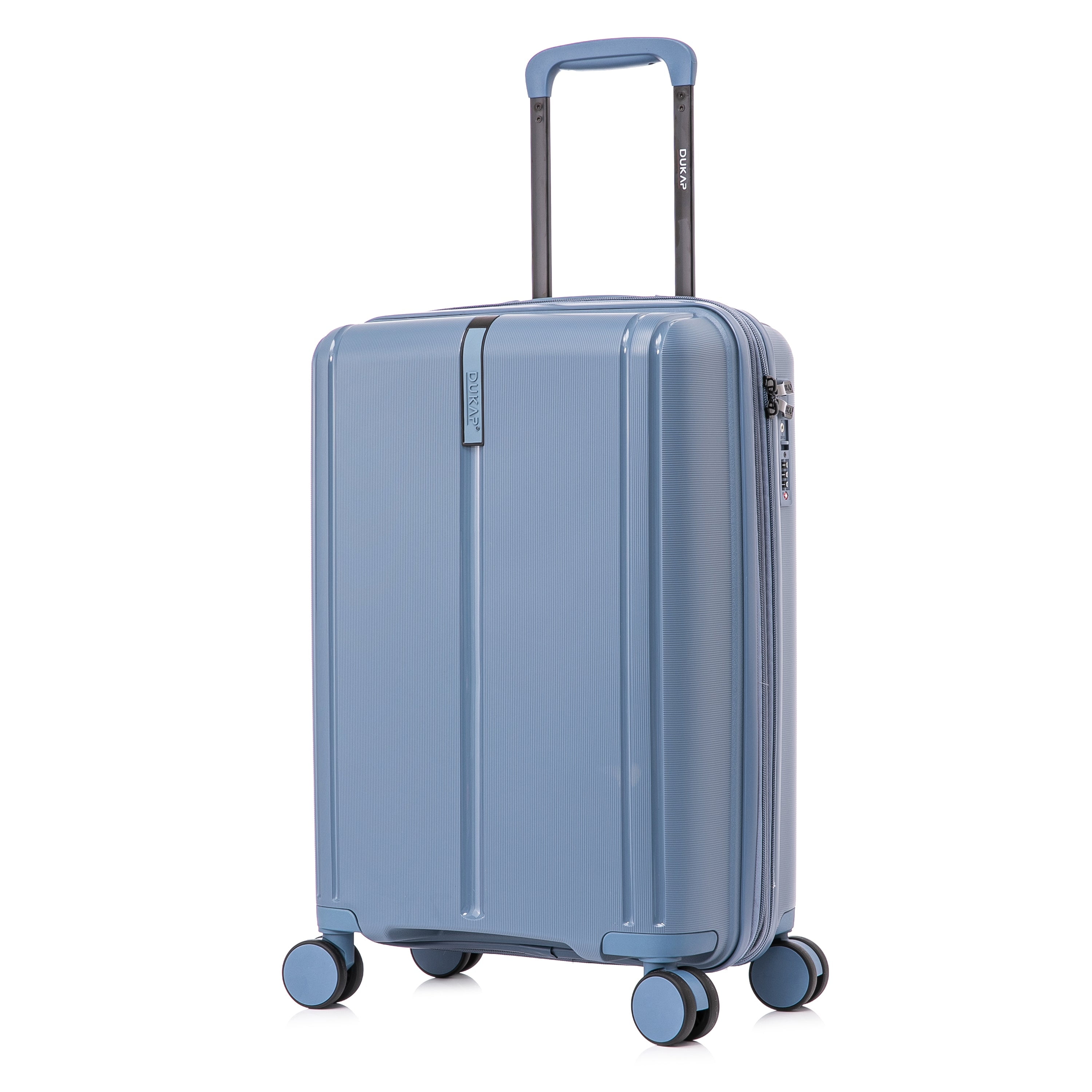 DUKAP AIRLEY 20" Lightweight Hardside Carry-On Luggage with Spinner Wheels, Handle and Trolley, Blue