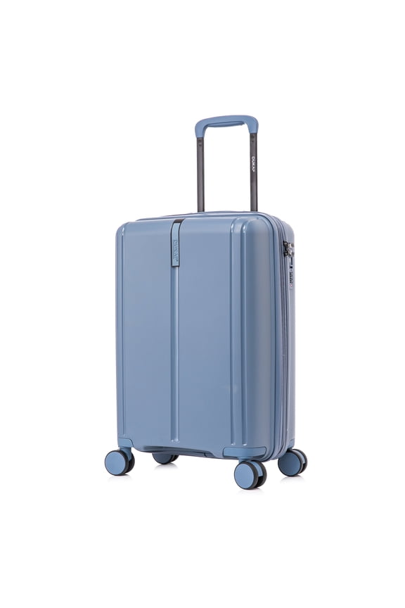 AIRLEY 20" Lightweight Hardside Carry-On Luggage with Spinner Wheels, Handle and Trolley, Blue