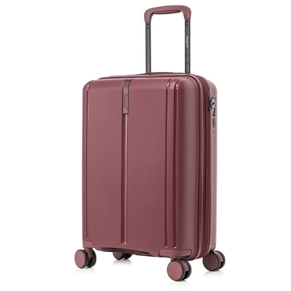 DUKAP AIRLEY 20" Lightweight Hardside Carry-On Luggage with Spinner Wheels, Handle and Trolley, Wine