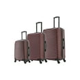 thumbnail image 1 of DUKAP Adly 3-Piece Hardside Luggage Sets with Spinner Wheels, Handle and Trolley, (20"/24"/28"), Wine, 1 of 10