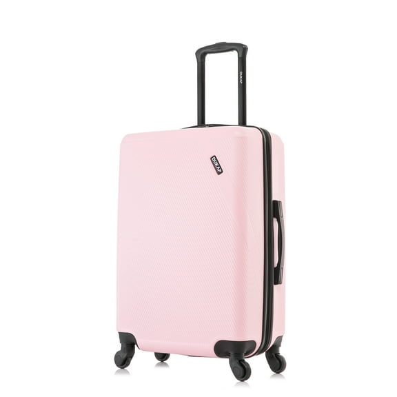 DUKAP Discovery 24" Hardside Lightweight Luggage with Spinner Wheels, Handle and Trolley, Pink